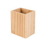 Picture of TOOTHBRUSH HOLDER BAMBOO ESSENTIALS  8.3x6.5x10.3cm RECTANGULAR