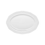 Picture of OVAL SERVING PLATTER ATHÉNÉE PORCELAIN EMBOSSED 25cm WHITE