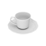 Picture of COFFEE CUP ATHÉNÉE PORCELAIN EMBOSSED 100ml WHITE