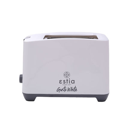 Picture of TOASTER GUSTO WHITE 2-SLICE WITH 7 BROWING LEVELS 750w WHITE