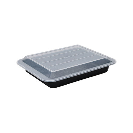 Picture of BAKING PAN MAGMA NON-STICK CARBON STEEL RECTANGULAR 38x27x7cm 2.8lt WITH LID