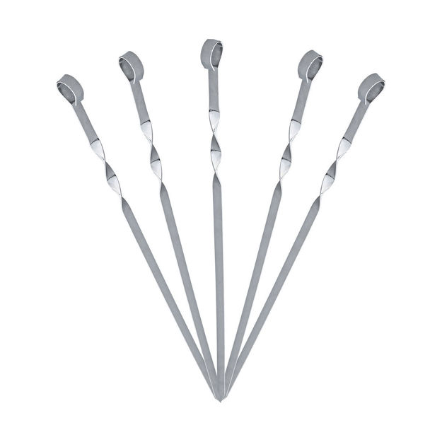 Picture of BARBEQUE STICKS STAINLESS STEEL 44cm 6 PIECES