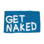 Picture of BATHROOM MAT GET NAKED COTTON 80x50cm BLUE