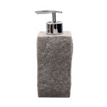 Picture of SOAP DISPENSER ROCK POLYRESIN 240ml GREY