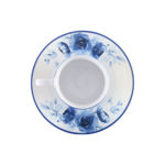 Picture of COFFEE CUP BLUE ROSE PORCELAIN 100ml WITH SAUCER