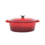 Picture of CASSEROLE DISH CAST IRON 30cm WITH ENAMEL COATING RED