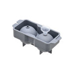 Picture of ICE-CUBE TRAY SILICONE 2 CASES ROUND GREY 