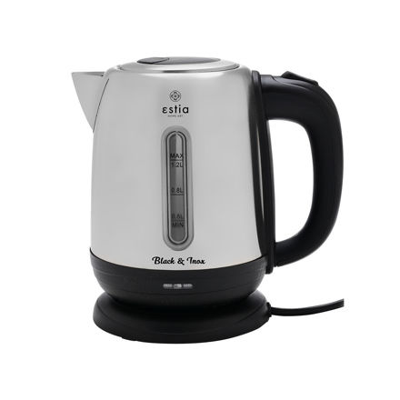 Picture of KETTLE BLACK & INOX STAINLESS STEEL 1.2lt 1630w
