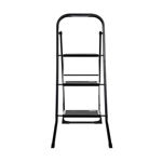 Picture of STEP LADDER NEO BLACK WITH 3 STEPS 46x71x105cm
