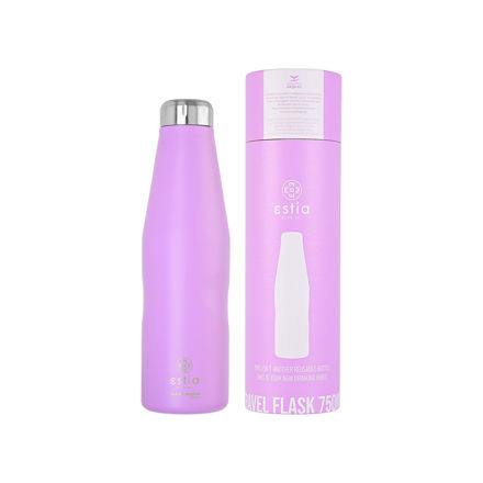 Picture of INSULATED BOTTLE TRAVEL FLASK SAVE THE AEGEAN 750ml LAVENDER PURPLE