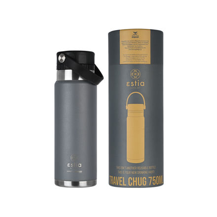 Picture of INSULATED BOTTLE TRAVEL CHUG SAVE THE AEGEAN 750ml FJORD GREY