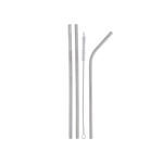 Picture of STRAWS STAINLESS STEEL WITH CLEANING BRUSH 4 PIECES