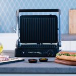 Picture of GRILL TOASTER TOAST & GRILL 4-SLICE 200w WITH DETACHABLE PLATES & THERMOSTAT 