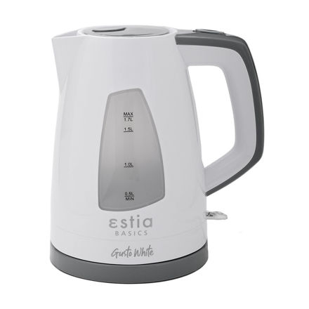 Picture of KETTLE GUSTO WHITE PLASTIC 2200w 1.7lt WHITE